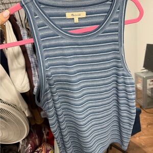 Madewell Gray Ribbed Tank Top